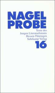 Cover of: Nagelprobe 16: Texte des Jungen Literaturforums Hessen-Thüringen