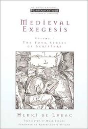 Cover of: Medieval exegesis by Henri de Lubac