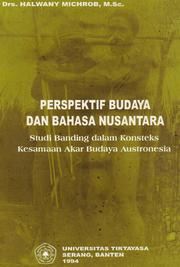 Cover of: Perspektif Budaya Dan Bahasa Nusantara