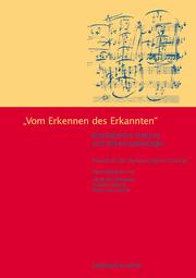 Cover of: "Vom Erkennen des Erkannten": musikalische Analyse und Editionsphilologie : Festschrift für Christian Martin Schmidt