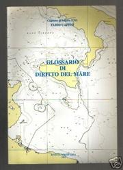 Cover of: Glossario di diritto del mare