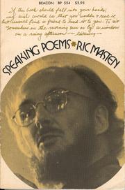 Cover of: Speaking poems