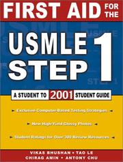 Cover of: First Aid for the USMLE Step 1 2001:  Student to Student Guide