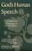 Cover of: God's human speech