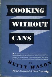 Cover of: Cooking without cans