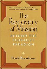 The recovery of mission by Vinoth Ramachandra