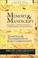 Cover of: Memory and manuscript