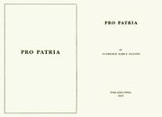 Cover of: Pro Patria (1917)