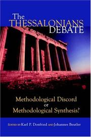 Cover of: The Thessalonians Debate by 