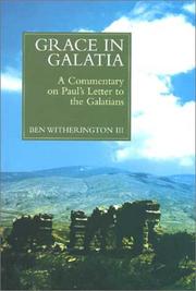 Cover of: Grace in Galatia by Ben Witherington