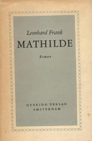 Mathilde by Leonhard Frank