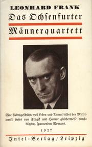 Cover of: Das Ochsenfurter Männerquartett by Leonhard Frank
