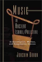 Cover of: Music in Ancient Israel/Palestine by Joachim Braun
