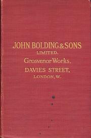 Cover of: Sanitary Appliances Manufactured by John Bolding & Sons Ltd. | John Bolding and Sons (Firm)