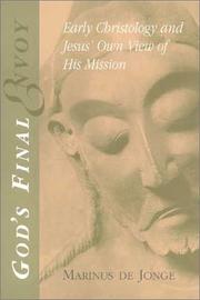 Cover of: God's final envoy by Marinus de Jonge