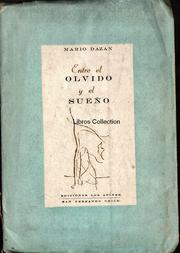 Cover of: Entre el Olvido y el Sueño by Mario Dazan