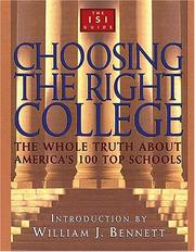 Cover of: Choosing the Right College by Gregory Wolfe, Gregory Wolfe