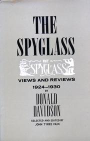 Cover of: The spyglass: views and reviews, 1924-1930