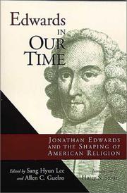 Cover of: Edwards in our time by edited by Sang Hyun Lee and Allen C. Guelzo.