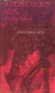 Cover of: Anonymous sins & other poems. by Joyce Carol Oates