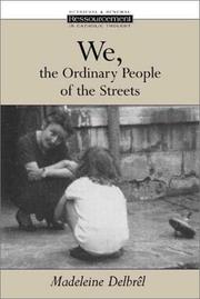 Cover of: We, the Ordinary People of the Streets