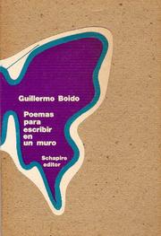 Cover of: Poemas para escribir en un muro: 1970-1974