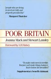 Cover of: Poor Britain