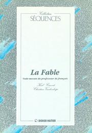 Cover of: La Fable by Karl Canvat, Christian Vandendorpe