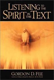 Cover of: Listening to the Spirit in the Text
