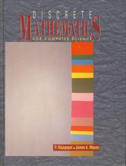 Cover of: Discrete mathematics for computer science