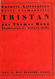 Cover of: Tristan: Traduction de Gabrielle Valère-Gille