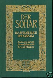 Cover of: Der Sohar: das heilige Buch der Kabbala