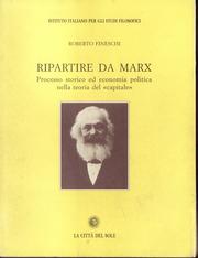 Cover of: Ripartire da Marx: processo storico ed economia politica nella teoria del capitale