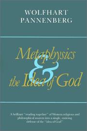 Cover of: Metaphysics and the Idea of God