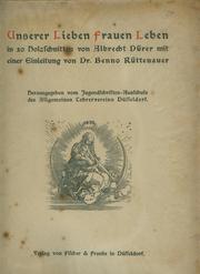 Cover of: Unserer lieben Frauen Leben in 20 Holzschnitten by Albrecht Dürer