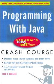 Cover of: Schaum's Outline of Programming with Java