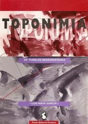 Cover of: Toponimia de Pueblos Neoespartanos