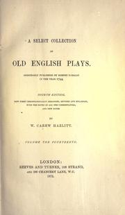 Select Collection of Old English Plays by Robert Dodsley