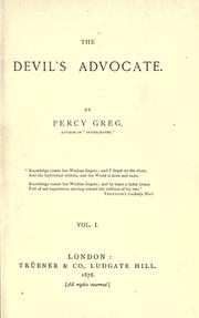 Cover of: devil's advocate.