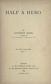 Cover of: Half a hero by Anthony Hope