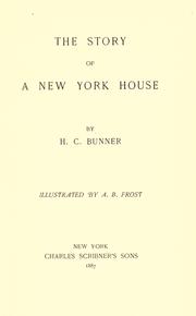 Cover of: story of a New York house