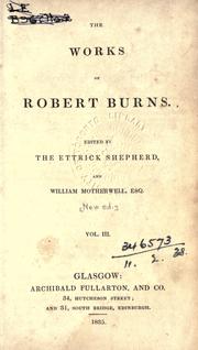 Works by Robert Burns