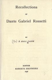 Cover of: Rossettis: Dante Gabriel and Christina.