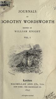 Cover of: Journals.: Edited by William Knight.