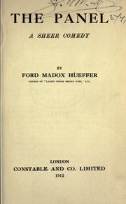 Cover of: The panel by Ford Madox Ford