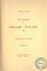 The writings of Oscar Wilde by Oscar Wilde