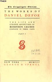 Cover of: The works of Daniel Defoe. by Daniel Defoe