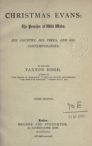 Cover of: Christmas Evans by Edwin Paxton Hood