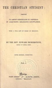 Cover of: A Scripture help by Bickersteth, Edward Henry