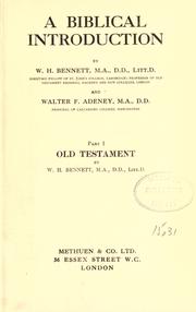 Cover of: A Biblical introduction by William Henry Bennett, William Henry Bennett